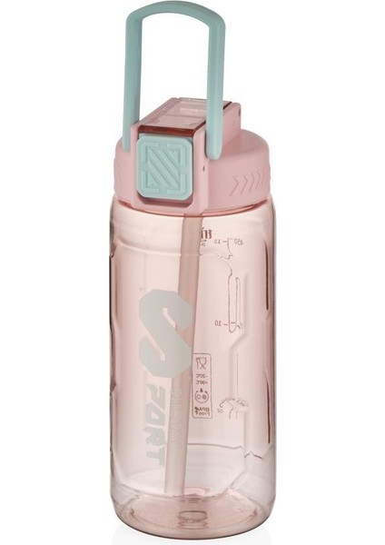 Sport Su Matarası Tritan Pembe 600ML
