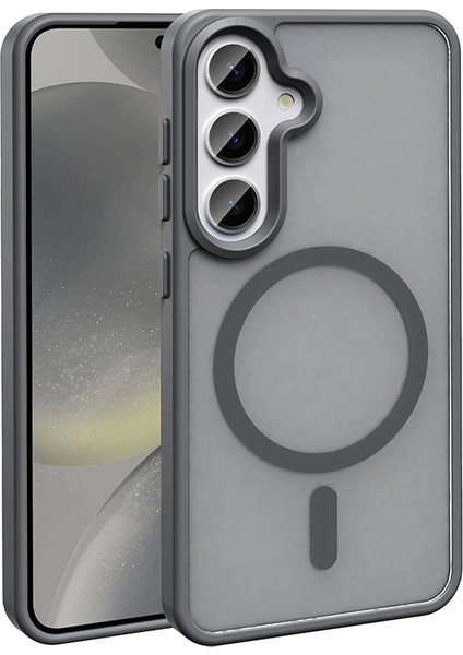 Galaxy S25 Kılıf Magsafe Şarj Özellikli Mat Arka Yüzey Redclick Sio Kapak