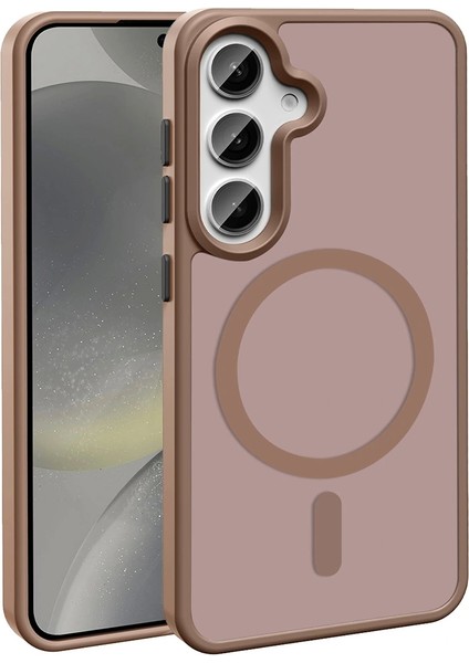 Galaxy S25 Plus Kılıf Magsafe Şarj Özellikli Mat Arka Yüzey Redclick Sio Kapak