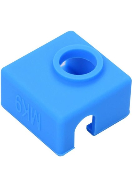 2 Adet 3d Yazıcı E3d-v6 Mk8 / Mk9 Alüminyum Isıtıcı Blok Silikon Kılıfı - Mavi