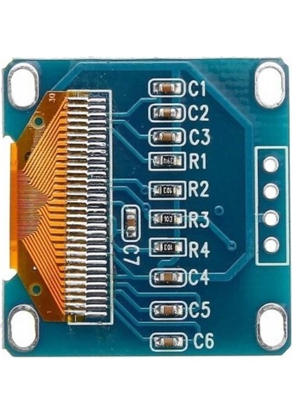 0.96 Inch 128x64 I2c Oled Display Ssd1306 Arduino Mavi - Sarı