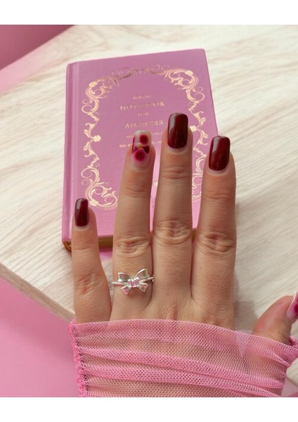 Pinterest Ribbon Yüzük | Gümüş Kaplama