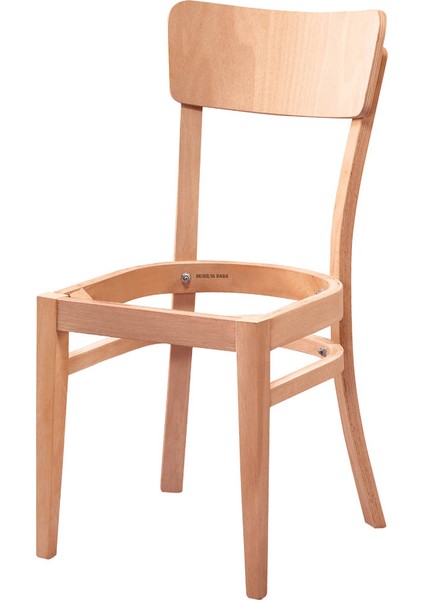 Kiğı Sandalye Cilasız Ham Ahşap