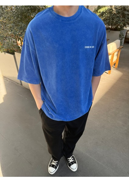 Essence Of Life Basic T-Shirt - Mavi