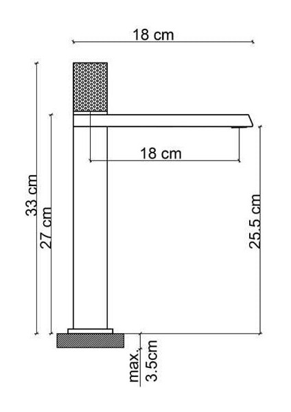 Yüksek Lavabo Bataryası (Altın)