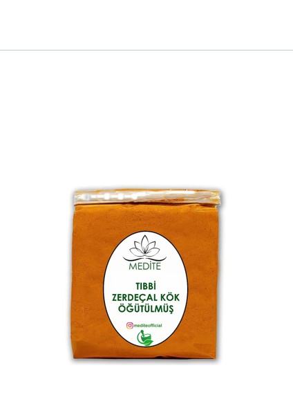 Tıbbi Zerdeçal Kök Öğütülmüş Doğal Yeni Hasat 30 gr