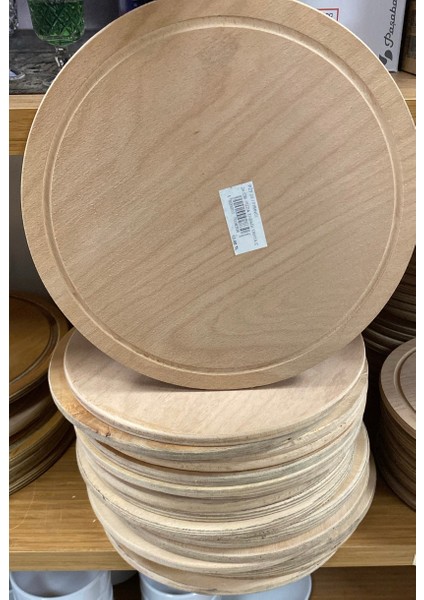 Ahşap Pizza Tabağı Tahtası 24 cm