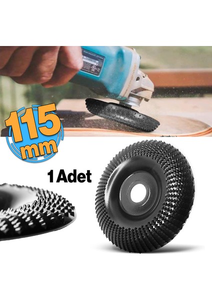 Ahşap Taşlama Makine Uyumlu Törpüleme Oyma Eğe Diski Ahşap Kesici Kesme 115 mm Oyuk Açma Testeresi