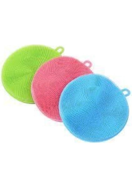 2 Adet Silikon Tükenmeyen Tırtıklı Mutfak Bulaşık Yıkama Fırçası