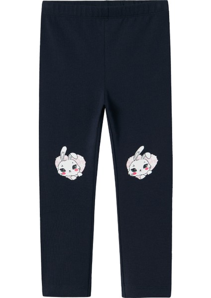 NMFVIVIAN AOP LEGGING Lacivert Kız Çocuk Tayt