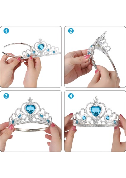 Prenses Elsa Konsept Kız Çocukları Için Parti Taç fırsatları