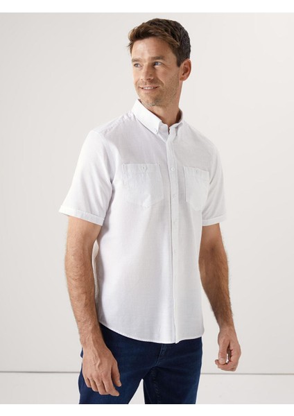 Lcwaıkıkı Classic Regular Fit Kısa Kollu Poplin Erkek Gömlek