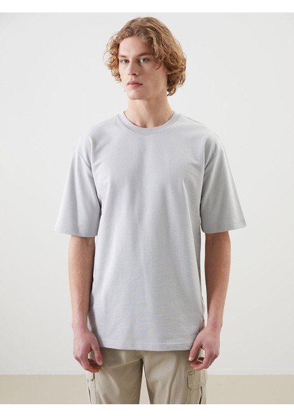Xsıde Bisiklet Yaka Kısa Kollu Erkek Sweatshirt