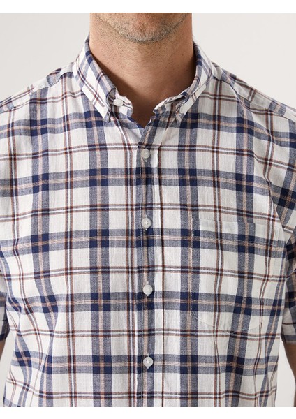 Lcwaıkıkı Classic Regular Fit Kısa Kollu Ekose Poplin Erkek Gömlek modelleri