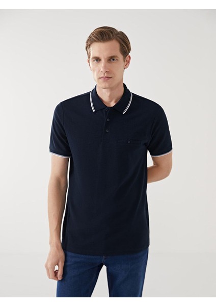 Lcwaıkıkı Classic Polo Yaka Kısa Kollu Erkek Dokulu Tişört