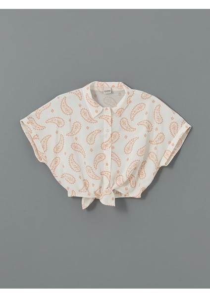 Lcw Kids Loose Fit Viskon Kız Çocuk Gömlek