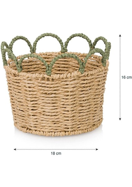 Lcw Home Dekoratif Hasır Sepet 18X16 cm fırsatları