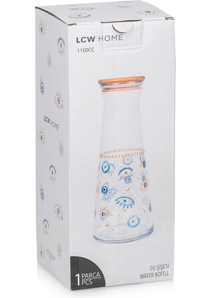 Lcw Home Karışık Göz Baskılı Baş Ucu Sürahisi 1100 ml