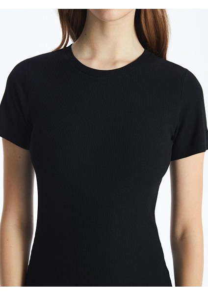 Xsıde Bisiklet Yaka Kadın Bodycon Elbise modelleri