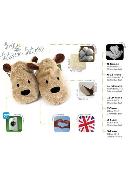 İkili Set, 6-18 Ay İplay Mama Önlüğü Ve 0-6ay Flower Khaki Funky Süet Patik