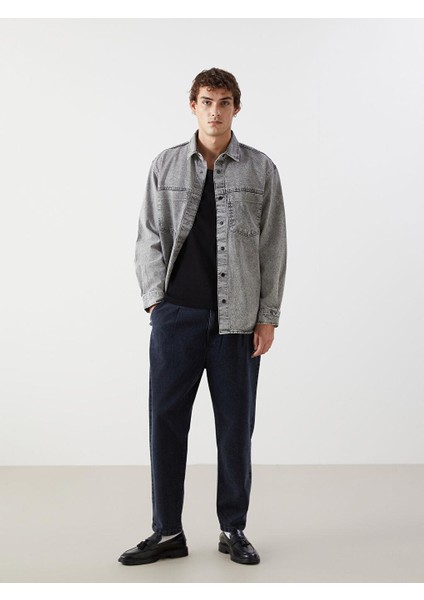 Lcw Jeans Rahat Kalıp Uzun Kollu Erkek Jean Gömlek