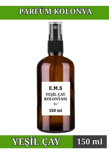 Yeşil Çay Kolonyası 150 ml Parfümlü 80 Derece