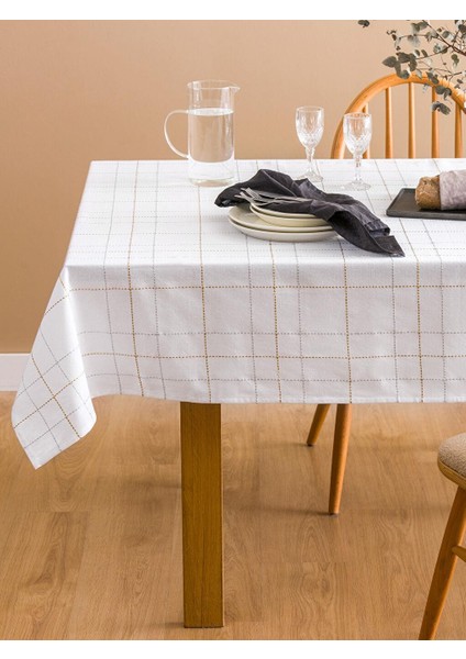 Lcw Home Çizgi Nakışlı Masa Örtüsü 150X200 cm