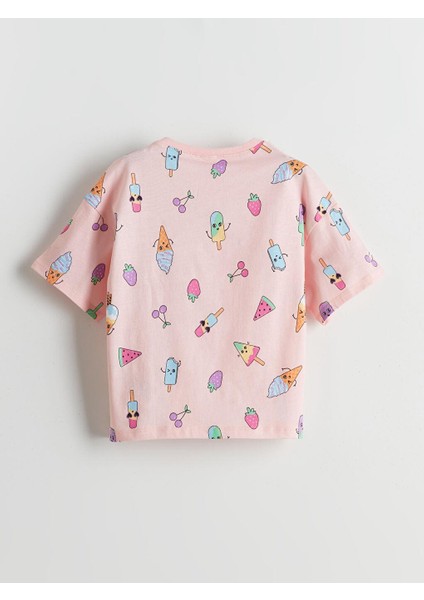 Lcw Kids Bisiklet Yaka Kız Çocuk Şortlu Pijama Takımı modelleri