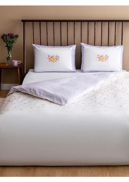 Lcw Home Çiçek Baskılı Çift Kişilik Nevresim Takımı
