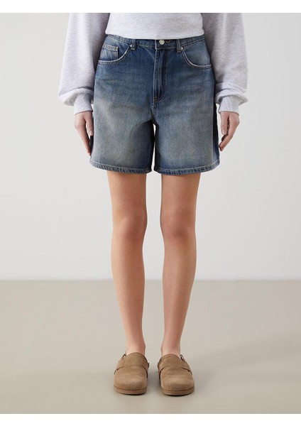 Xsıde Yüksek Bel Ekstra Dar Fit Kadın Jean Şort fiyatları