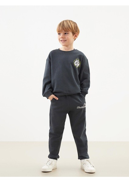 Lcw Kids Bisiklet Yaka Erkek Çocuk Sweatshirt ve Eşofman Alt 2'li