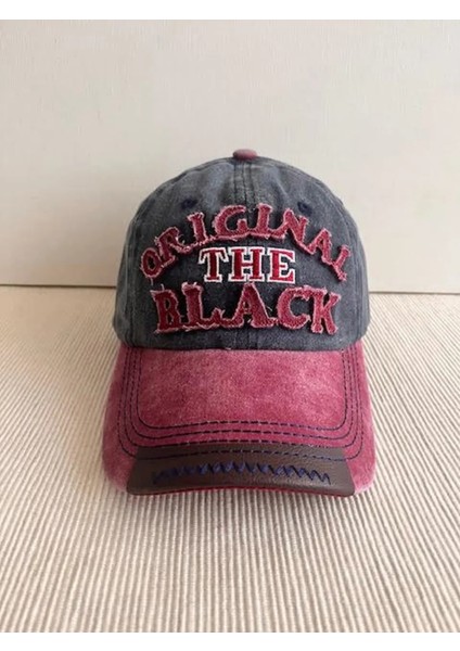 Original The Black Nakışlı Yıkamalı Eskitme Model Arkasından Ayarlanabilir Unisex Şapka fiyatları