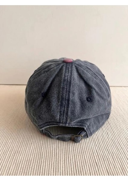 Original The Black Nakışlı Yıkamalı Eskitme Model Arkasından Ayarlanabilir Unisex Şapka indirimleri
