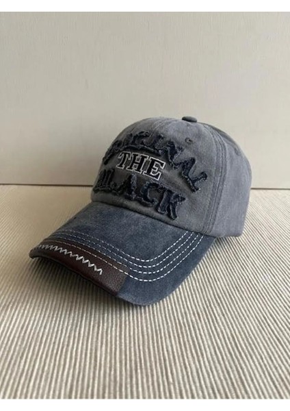 Original The Black Nakışlı Yıkamalı Eskitme Model Arkasından Ayarlanabilir Unisex Şapka fiyatları
