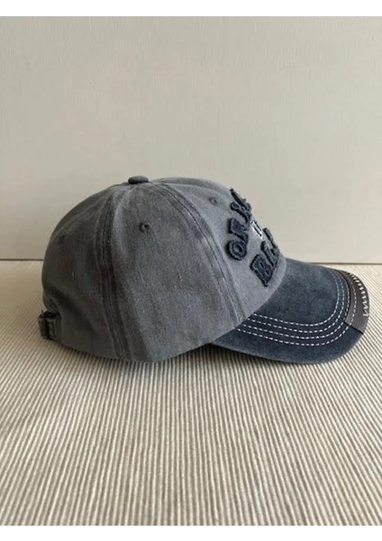 Original The Black Nakışlı Yıkamalı Eskitme Model Arkasından Ayarlanabilir Unisex Şapka modelleri
