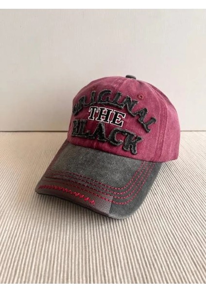 Original The Black Nakışlı Yıkamalı Eskitme Model Arkasından Ayarlanabilir Unisex Şapka fiyatları