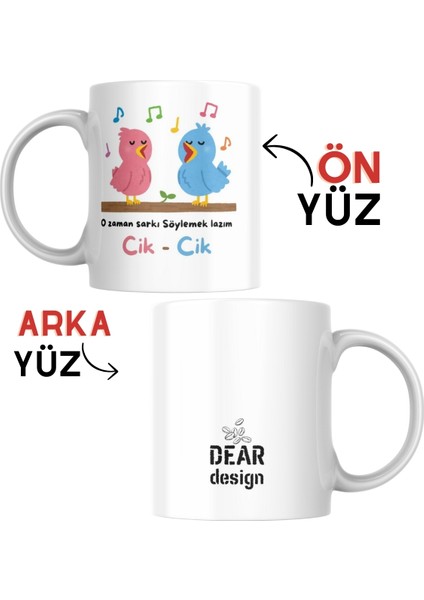 Kupa Bardak Sevgili Için Kuş Temalı O Zaman Şarkı Söylemek Lazım Yazılı Hediye Dear Tasarım Beyaz Kupa Bardak Kutup Kitap fiyatları