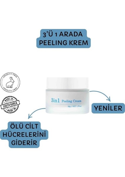 3in1 Peeling Cream ( 3'ü 1 Arada Peeling Krem)