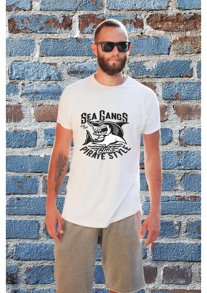 Erkek Balıkçılık Temalı Regular Tişört fiyatları