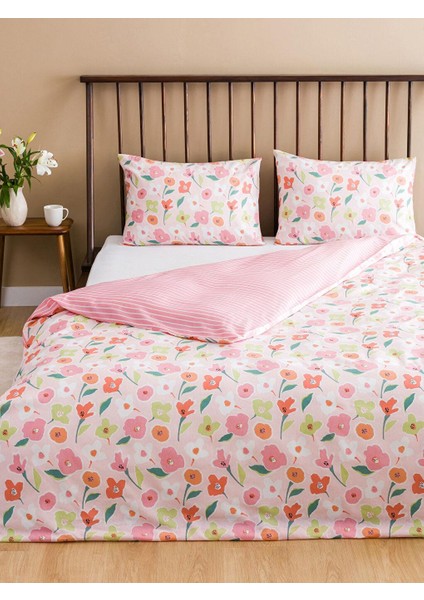 Lcw Home Çiçek Desenli Çift Kişilik Nevresim Seti