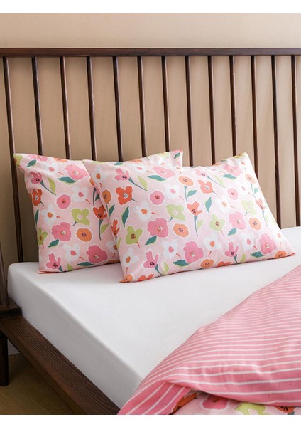 Lcw Home Çiçek Desenli Çift Kişilik Nevresim Seti