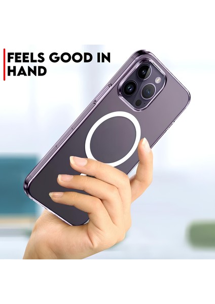 Şeffaf Mika Sararmaz Sert Kılıf iPhone 14 Pro Max