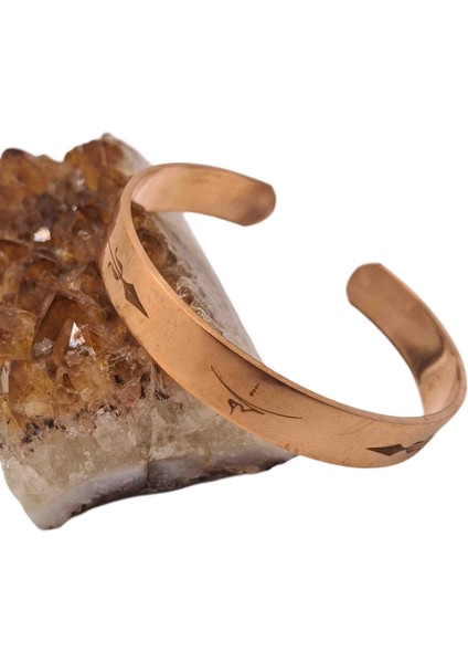 Ok Desenli Bakır Bileklik modelleri