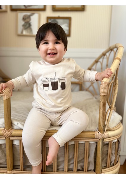 Peramore Kahve Baskılı Unisex Alt Üsttakım fırsatları