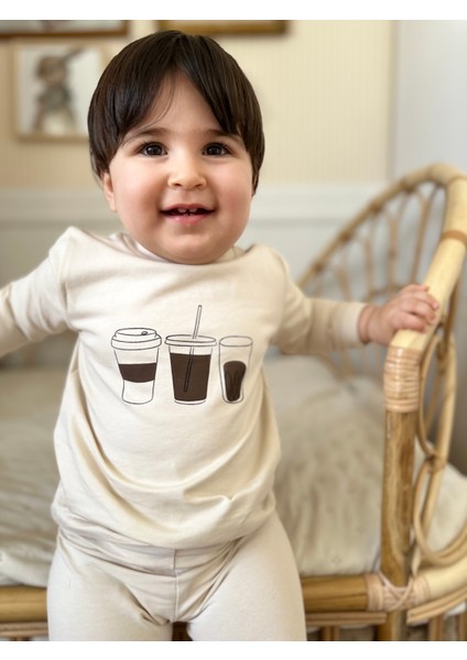 Peramore Kahve Baskılı Unisex Alt Üsttakım indirimleri