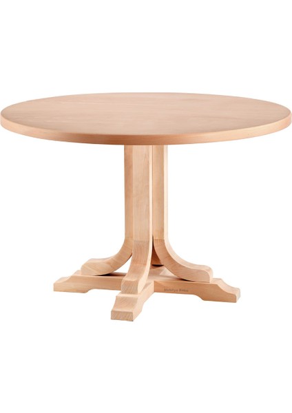 Sarıgöl 120 Lik Yuvarlak Masa Cilasız Ham Ahşap