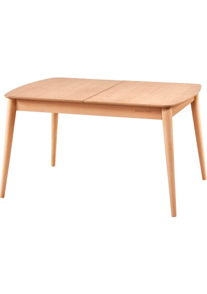 Nurhak 140 Lık Retro Açılır Masa Cilasız Ham Ahşap