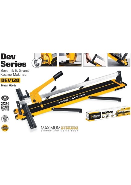 SGS104 DEV120 Seramik Granit Fayans Kesme Makinası 1200MM fiyatları