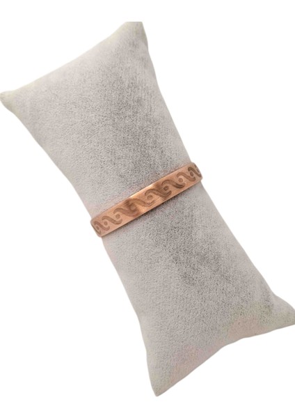 Spiral Desenli Bakır Bileklik