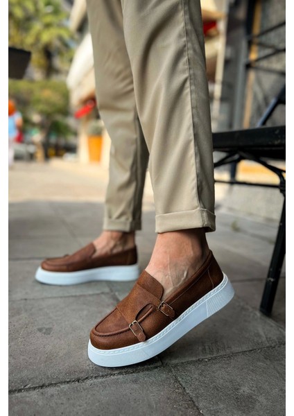 SHO417 Bağcıklı Yüksek Taban Cbt Mancini Erkek Ayakkabı Taba modelleri